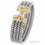 Bulgari Parentesi Tubogas Charm Armreif 16,5cm Stahl / Gold 750 / 18K Vorschau
