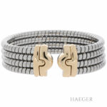 Bulgari Parentesi Tubogas Charm Armreif 16,5cm Stahl / Gold 750 / 18K Vorschau