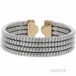 Bulgari Parentesi Tubogas Charm Armreif 16,5cm Stahl / Gold 750 / 18K Vorschau