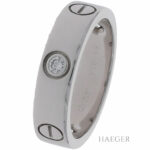 Cartier Love 3 Diamanten Ring Gr.55 Weißgold 750 / 18K Vorschau