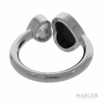 Chopard Happy Hearts Ring Gr.51 Weißgold 750 / 18K mit Diamant und Onyx Vorschau