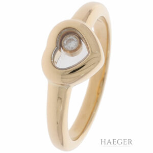 Chopard Happy Hearts Ring Gr.52 Gelbgold 750 / 18K mit 0,05ct Diamanten