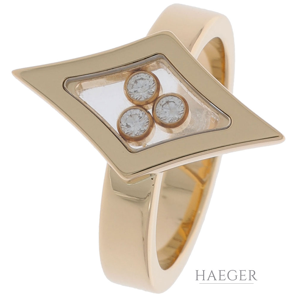 Chopard Ring Gr.53 Gelbgold 750 / 18K mit 0,09ct Diamanten mit Original Box
