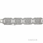 Imposantes Diamantarmband in 750er Weissgold insgesamt 6 Carat Vorschau