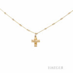Kette mit Kreuzanhänger 39cm Gelbgold 585 / 14K Vorschau