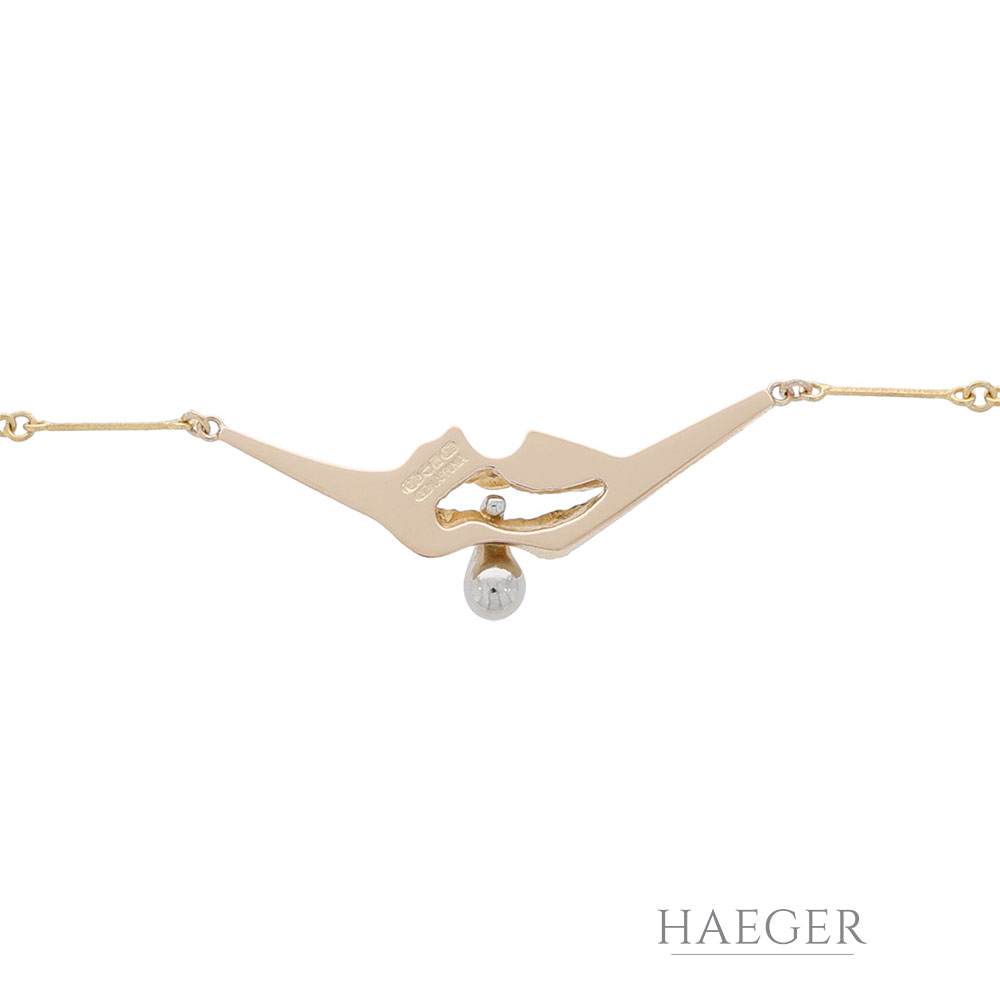 Lapponia Collier 40cm Gelbgold 585 / 14K mit 0,07ct Diamanten