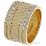Tiffany and Co. Atlas Diamant Ring Gelbgold 750 / 18 Kt. GR 52 Vorschau