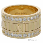 Tiffany and Co. Atlas Diamant Ring Gelbgold 750 / 18 Kt. GR 52 Vorschau