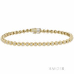 Tennisarmband 18cm Gelbgold 750 / 18K mit 1ct Diamanten - Bild 2 Vorschau
