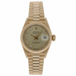 Rolex Lady-Datejust 26 Ref. 69178 Gold 18K Factory Diamond Dial President Papers 1990 LC100 Vorschau