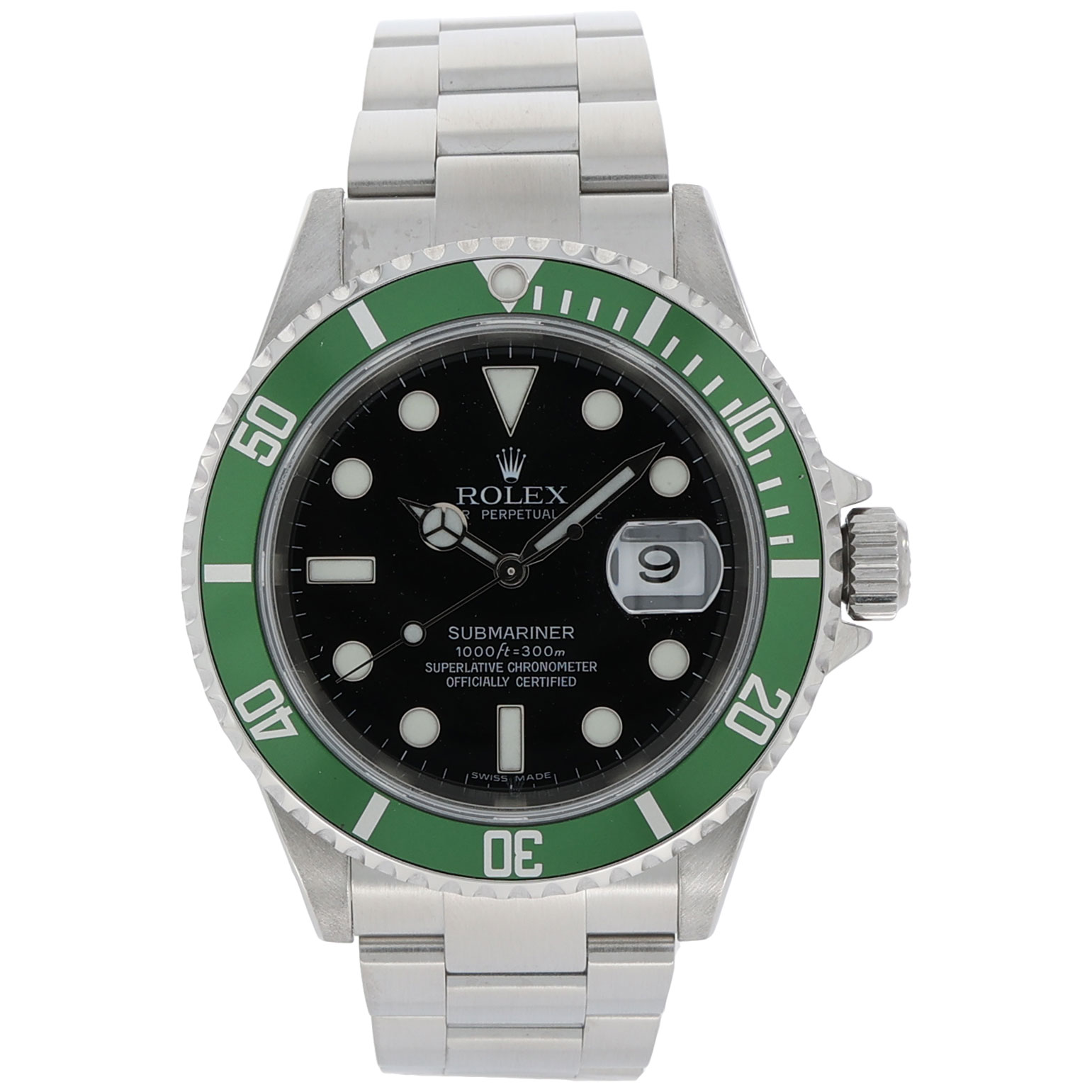 Rolex Submariner Date „Kermit“ Ref. 16610LV 2008+Papers 2008 LC010