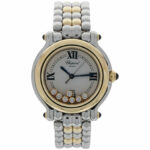 Chopard Happy Sport Stahl/Gold Mid Size 7 schwebende Diamanten 5 Saphire 2006 Vorschau