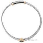 Bulgari Tubogas Monete Collier 43cm Stahl / Gelbgold - Bild 2 Vorschau