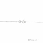 Kette mit Solitäranhänger 45cm Weißgold 750 / 18K mit 0,21ct Diamant - Bild 3 Vorschau