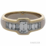 Diamant Ring Gr.58 Gelb,- Weißgold 750 / 18K mit 1,57ct - Bild 2 Vorschau