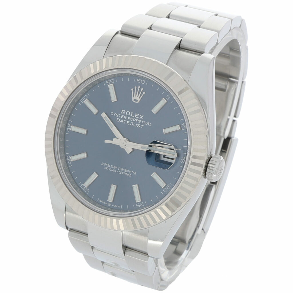 Rolex Datejust 41 Ref. 126334 Blu dial fluted Bezel Full Set 2020 LC100 - Bild 2