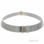 Bulgari Tubogas Monete Collier 43cm Stahl / Gelbgold - Bild 3 Vorschau