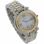 Chopard Happy Sport Stahl/Gold Mid Size 7 schwebende Diamanten 5 Saphire 2006 - Bild 3 Vorschau