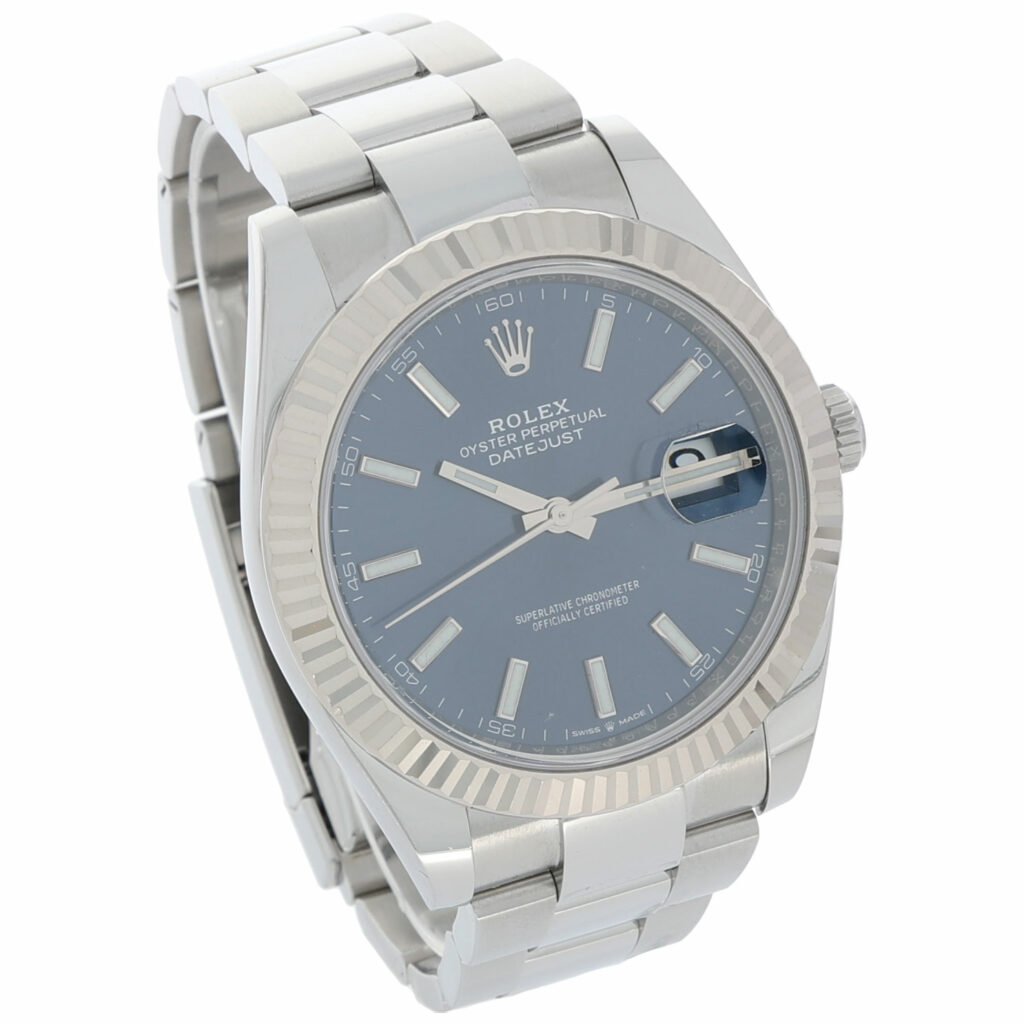 Rolex Datejust 41 Ref. 126334 Blu dial fluted Bezel Full Set 2020 LC100 - Bild 3