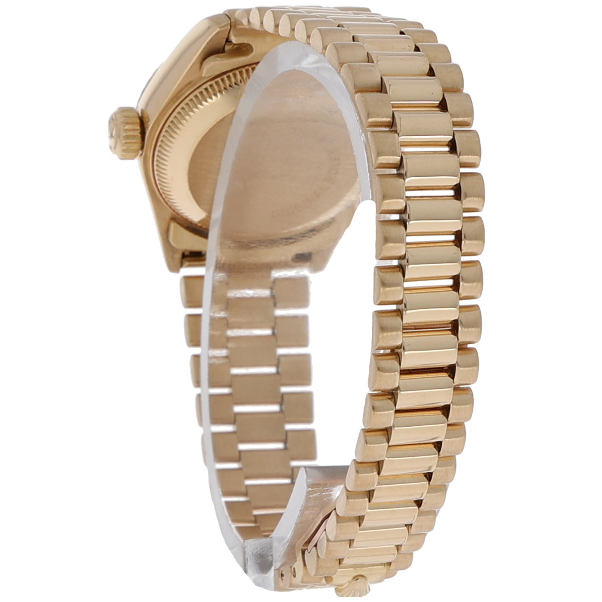 Rolex Lady-Datejust 26 Ref. 69178 Gold 18K Factory Diamond Dial President Papers 1990 LC100 - Bild 6