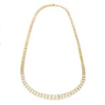 Collier 38cm Gelbgold 750 / 18K mit 8,43ct Diamanten - Bild 3 Vorschau