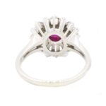 Ring Gr.60 Platin 950 mit 1,85ct Rubin und 2ct Diamanten - Bild 2 Vorschau