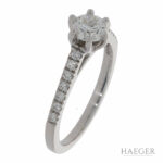 Solitärring Gr.49 Weißgold 750 / 18K mit 0,56ct Diamanten / GIA Zertifikat Vorschau