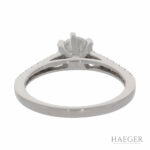 Solitärring Gr.49 Weißgold 750 / 18K mit 0,56ct Diamanten / GIA Zertifikat - Bild 3 Vorschau