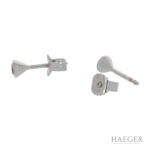Solitärohrstecker Weißgold 585 / 14K mit 0,3ct Diamanten - Bild 3 Vorschau