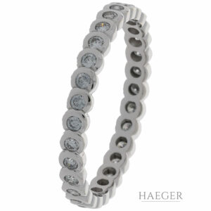 Memoirering Gr.60 Weißgold 585 / 14K mit ca. 0,5ct Diamanten