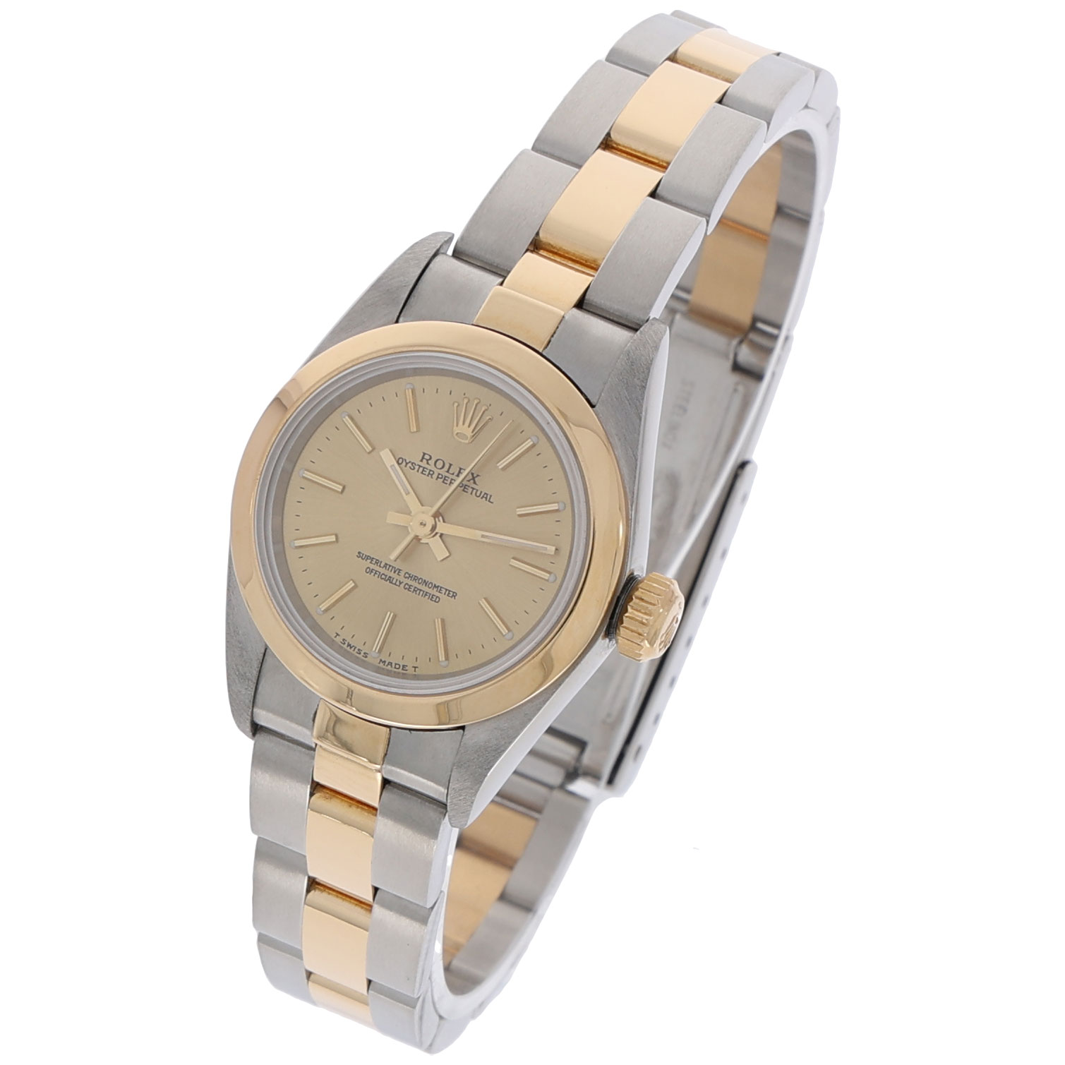 Rolex Oyster Perpetual Lady Stahl Gold Full Set aus 1999