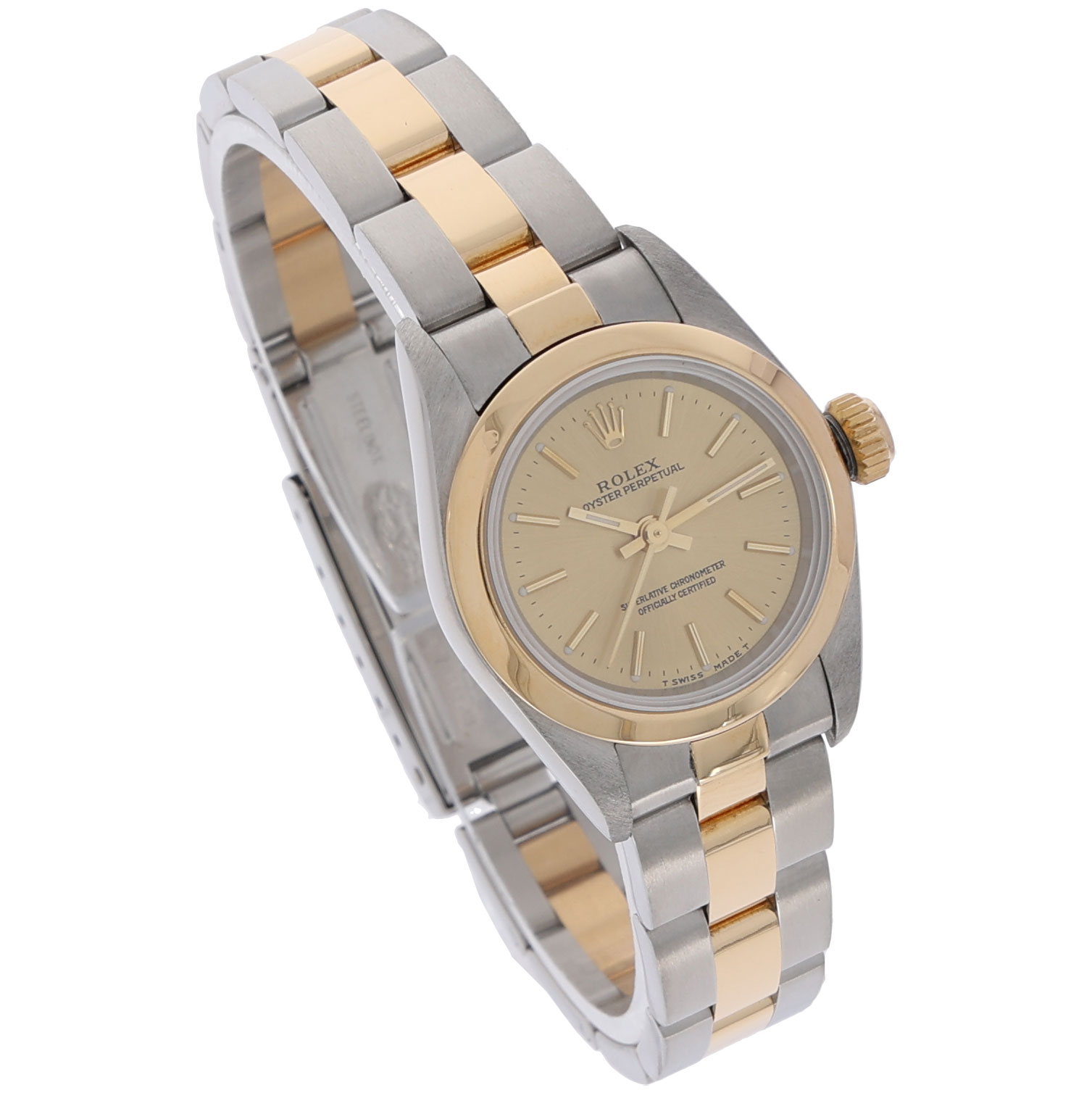 Rolex Oyster Perpetual Lady Stahl Gold Full Set aus 1999