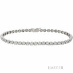 Tennisarmband 19,5cm Platin 900 mit ca. 5ct Diamanten Vorschau