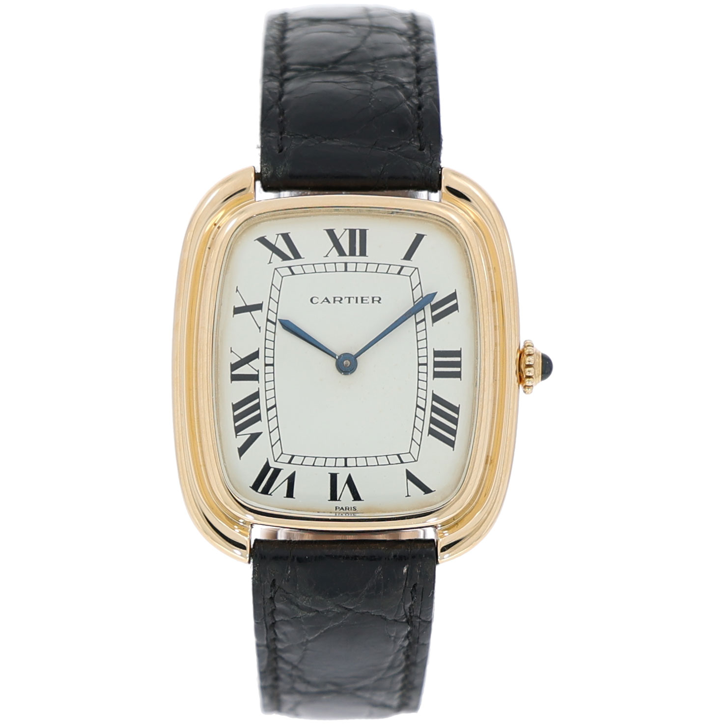 Cartier Jumbo Gondole Ref. 79050 Gold 18K with Papers 1979 Cartier Service 1997