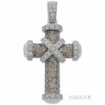 Kreuzanhänger Weißgold 750 / 18K mit 2ct Diamanten Vorschau