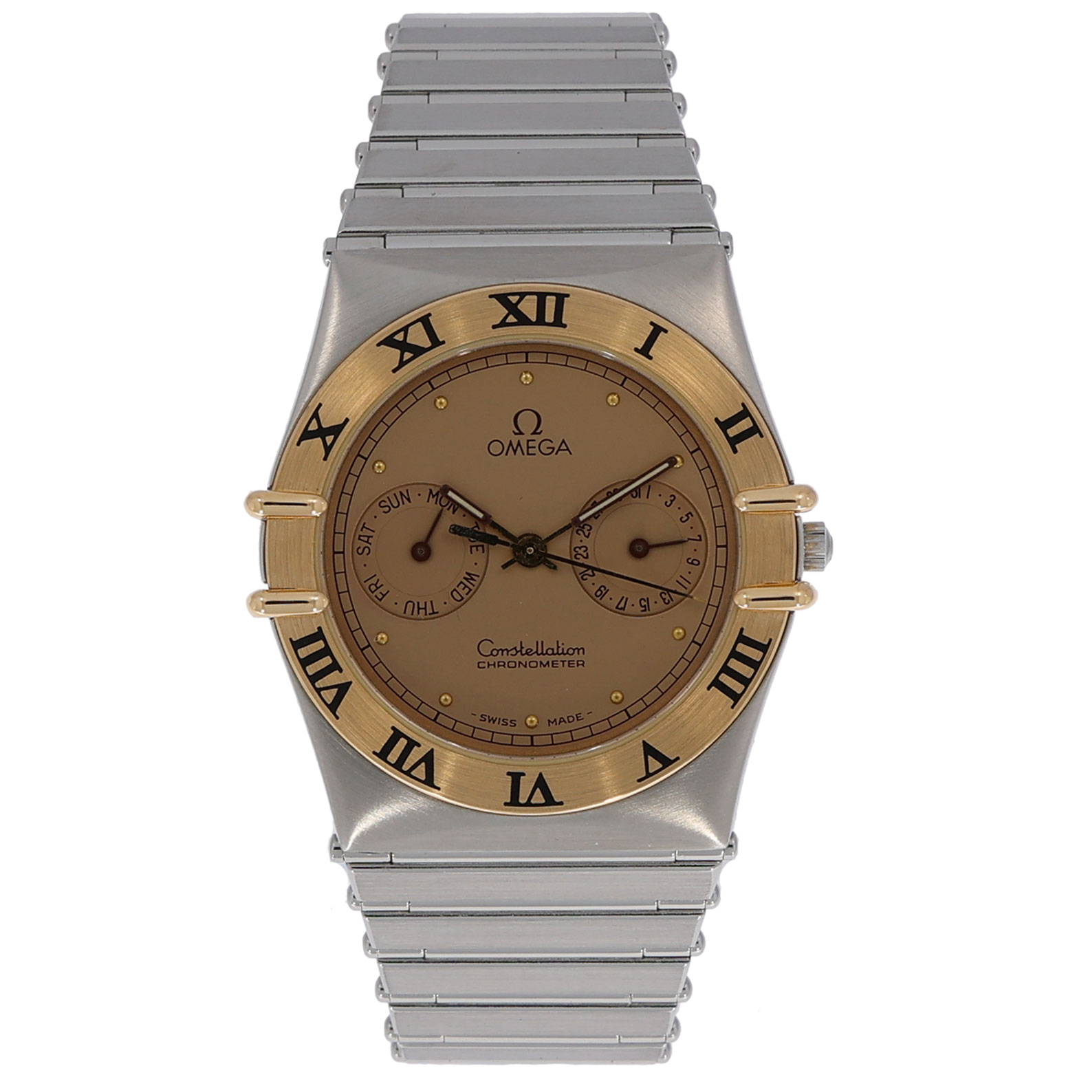 Omega Constellation Day-Date Quartz Day Date 33mm Stahl/Gold ca. 1990’s Vintage Watch