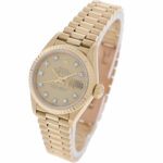 Rolex Lady-Datejust 26 Ref. 69178 Gold 18K Factory Diamond Dial ca. 1985’s Vintage Watch - Bild 2 Vorschau