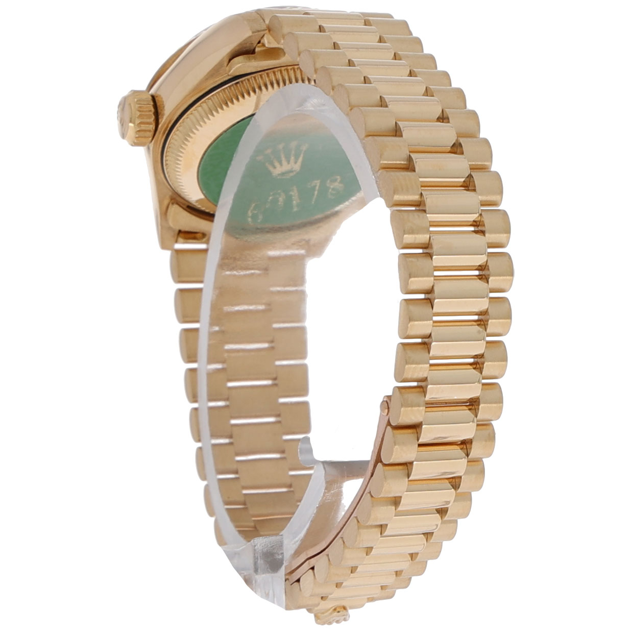 Rolex Lady-Datejust 26 Ref. 69178 green sticker back ca. 1990 almost NOS President - Bild 5