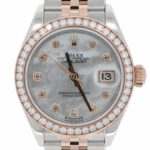Rolex Lady-Datejust Ref. 279381 Steel/Rosegold MOP Factory Diamonds Full Set 2021 - Bild 2 Vorschau