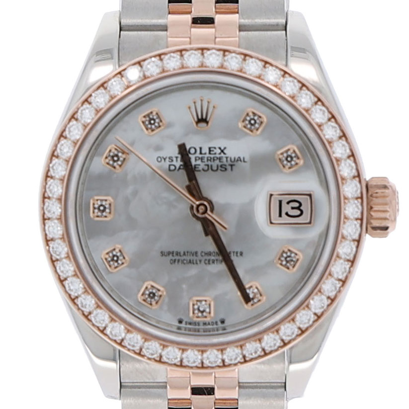 Rolex Lady-Datejust Ref. 279381 Steel/Rosegold MOP Factory Diamonds Full Set 2021 - Bild 2