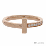 Tiffany T One Ring Gr.52 Roségold 750 / 18K mit Diamanten - Bild 2 Vorschau