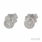 Solitärohrstecker Weißgold 750 / 18K mit 0,4ct Diamanten Vorschau