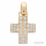 Kreuzanhänger Gelbgold 585 / 14K mit 0,8ct Diamanten Vorschau