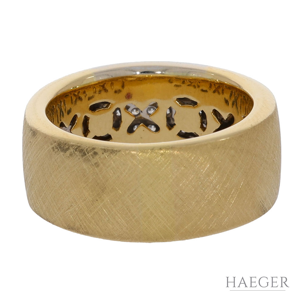 Roberto Coin Ring Gr.60 Gelbgold 750 / 18K mit 0,5ct Diamanten - Bild 3