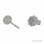 Solitärohrstecker Weißgold 750 / 18K mit 0,4ct Diamanten - Bild 3 Vorschau