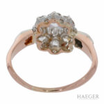 Ring in floraler Form Gr.50 Roségold 750 / 18K mit 0,4ct Diamanten - Bild 2 Vorschau