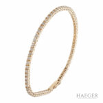 Diamant Riviérearmband Gelbgold 585 / 14 Kt. ca. 1ct. - Bild 2 Vorschau