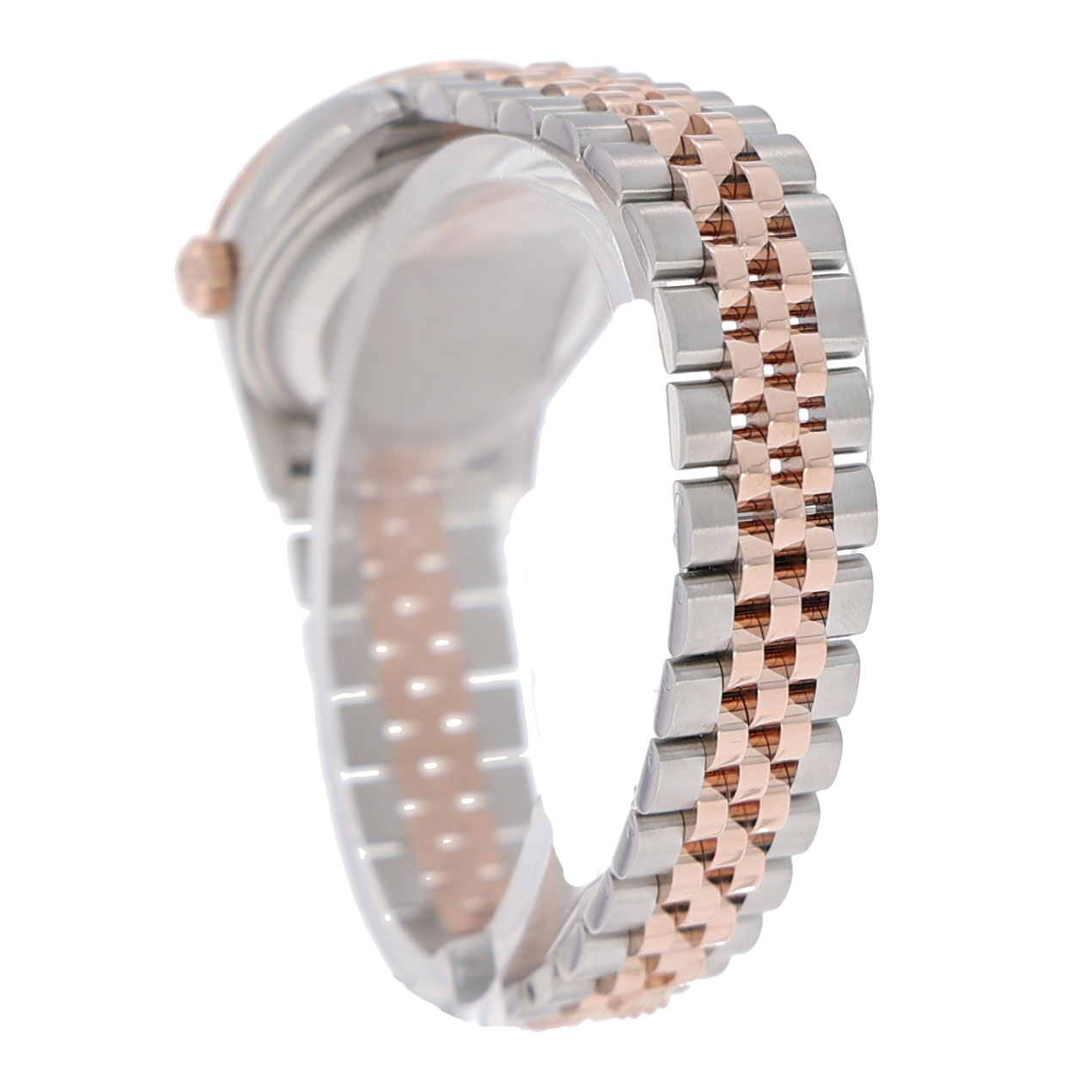 Rolex Lady-Datejust Ref. 279381 Steel/Rosegold MOP Factory Diamonds Full Set 2021 - Bild 7