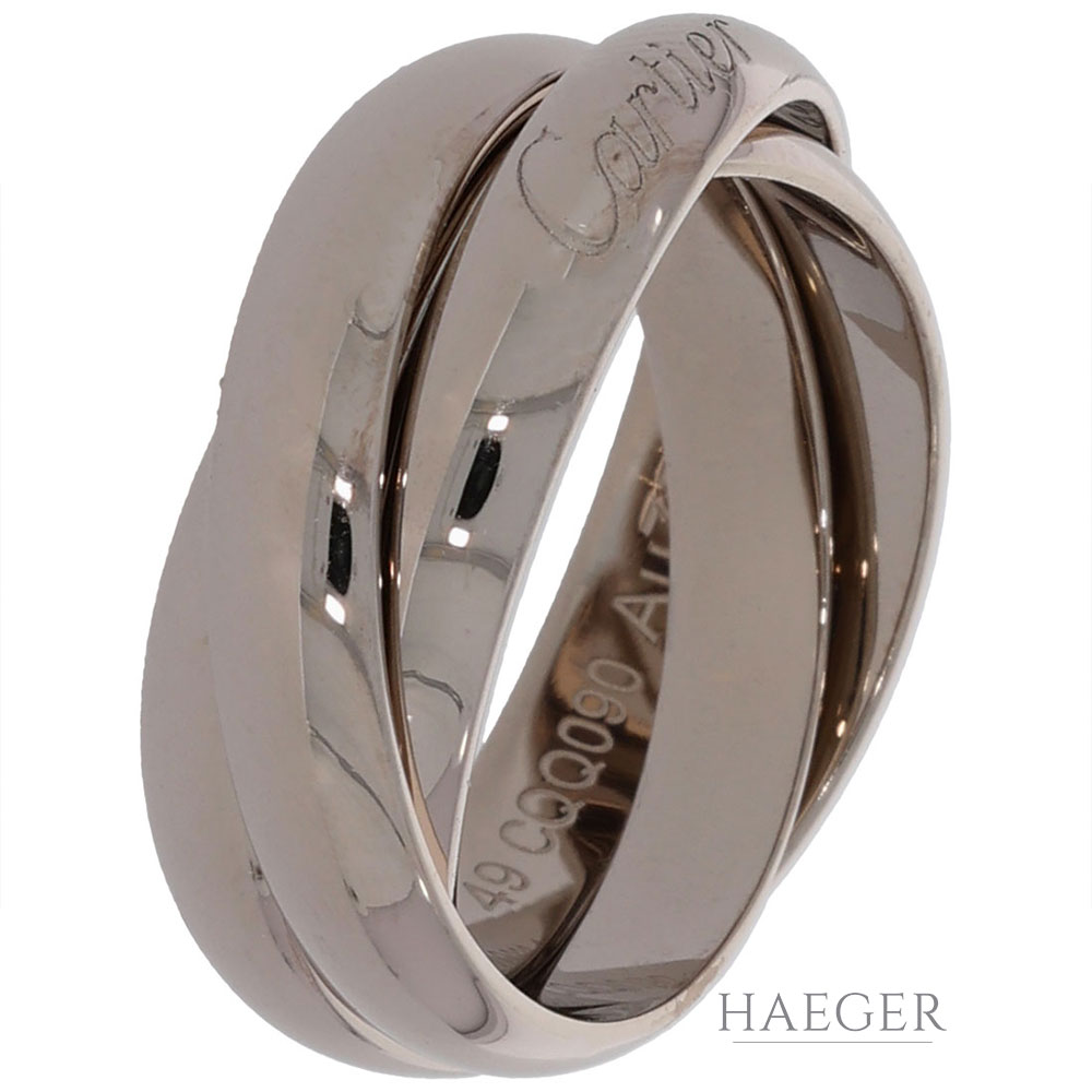 Cartier Trinity Ring Gr.49 Weißgold 750 / 18K FULL SET