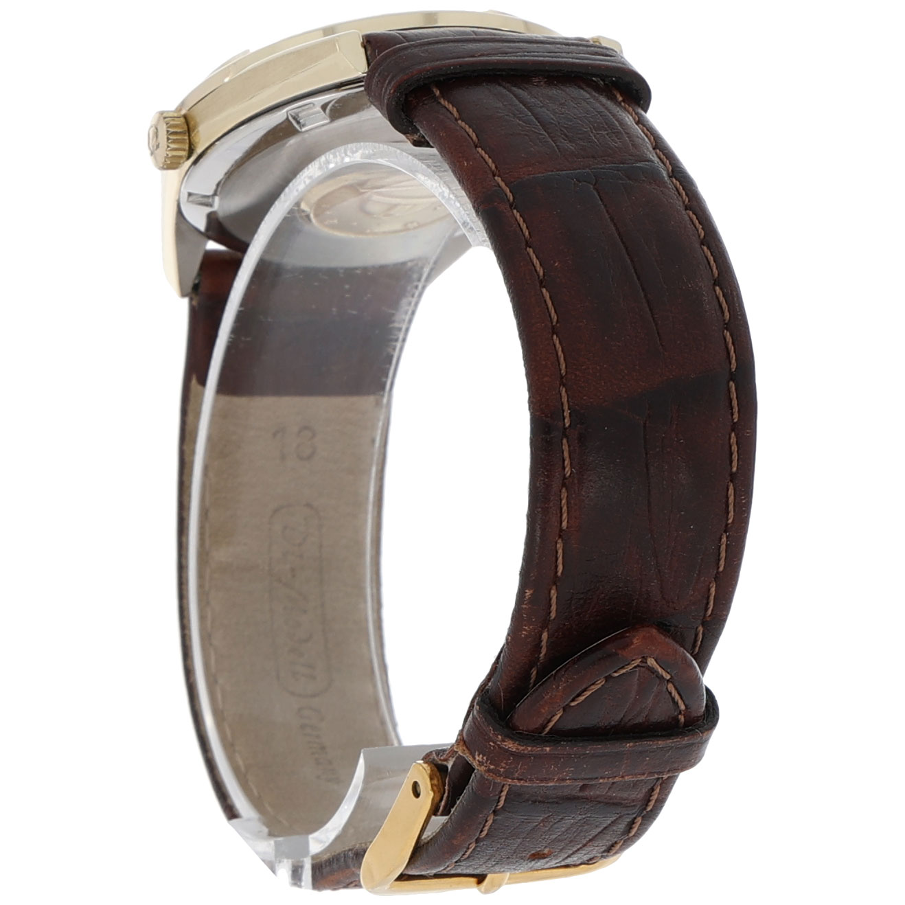 Omega Classic Constellation automatic Chronometer wide boy index goldplated ca. 1970